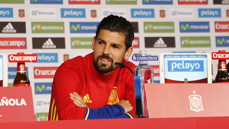 Nolito atendió a los medios en La Rochelle