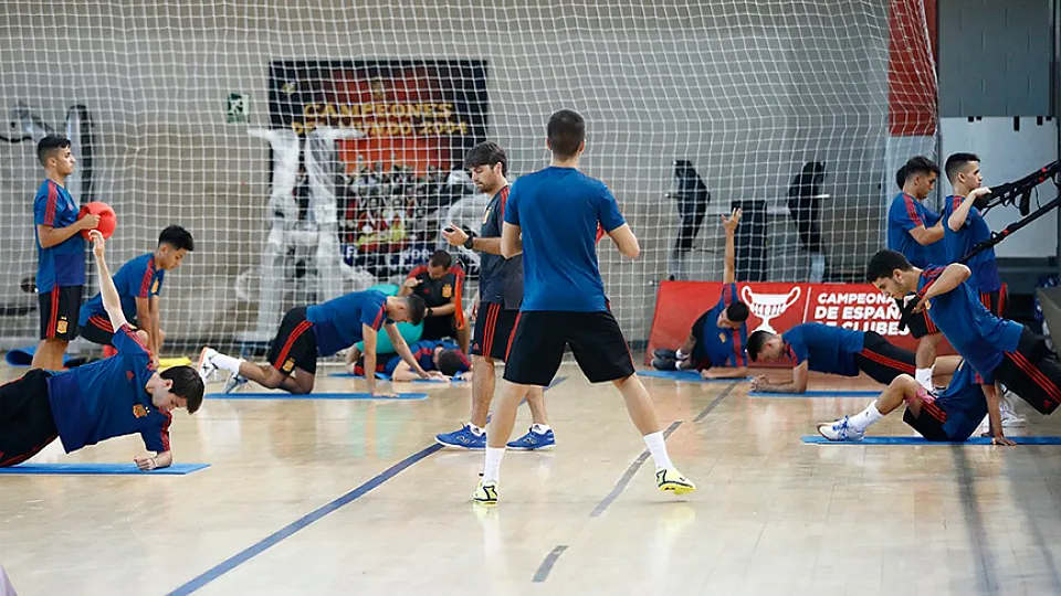 La Selección española Sub-19 de fútbol sala se ejercita en la Ciudad del Fútbol