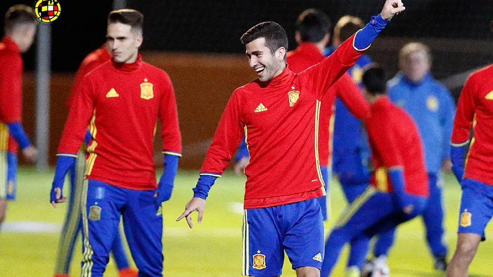 Los jugadores de la Sub-21 se entrenan en Las Rozas