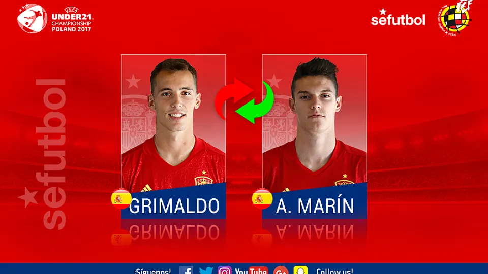 Adrián Marín, alta en la Sub-21