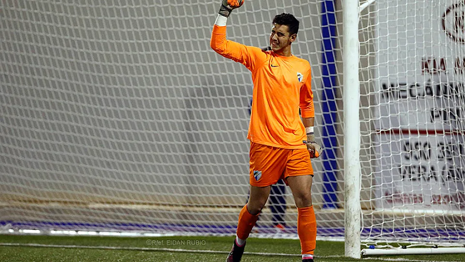Samu Casado, portero del Málaga CF