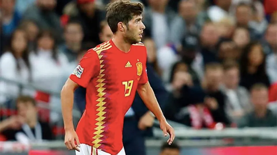 Sergi Roberto en el último partido ante Inglaterra