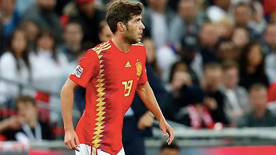 Sergi Roberto en el último partido ante Inglaterra