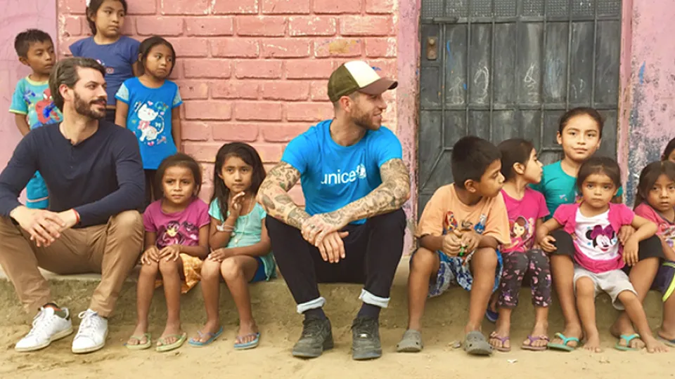 Sergio Ramos muestra su lado más solidario con UNICEF