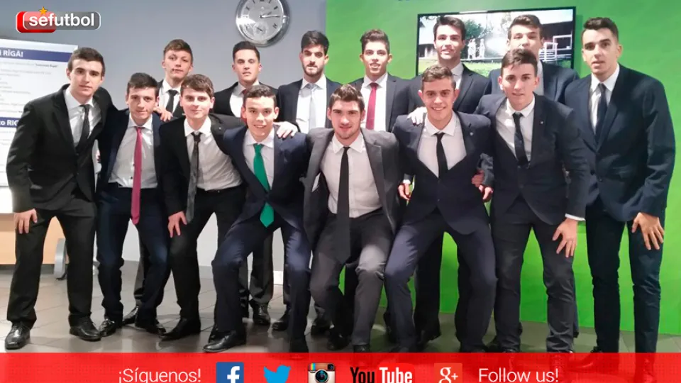 La Selección española Sub-19 de fútbol sala en Letonia