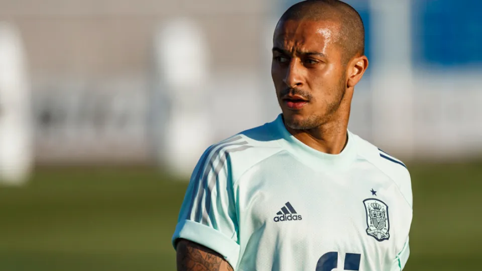 Thiago Alcántara durante la preparación de España para la Eurocopa 2020