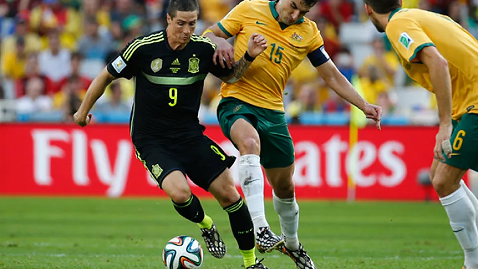 Fernando Torres durante su último partido hasta la fecha con la Selección Española 