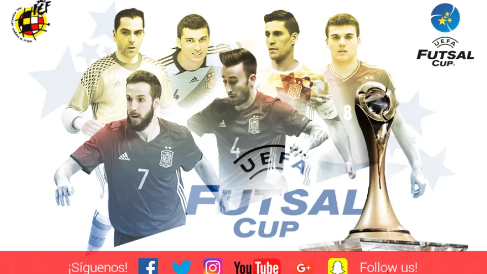 Los internacionales españoles del Inter Movistar, campeones de Europa