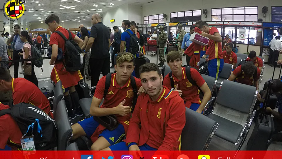 VÍDEO | ¡La Selección Española Sub-17 ya se encuentra en Bombay!