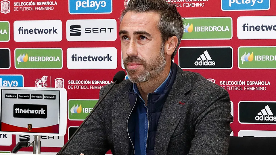 El Seleccionador nacional femenino Jorge Vilda responde a las preguntas de los periodistas