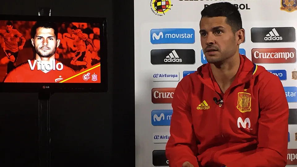 Vitolo en una entrevista