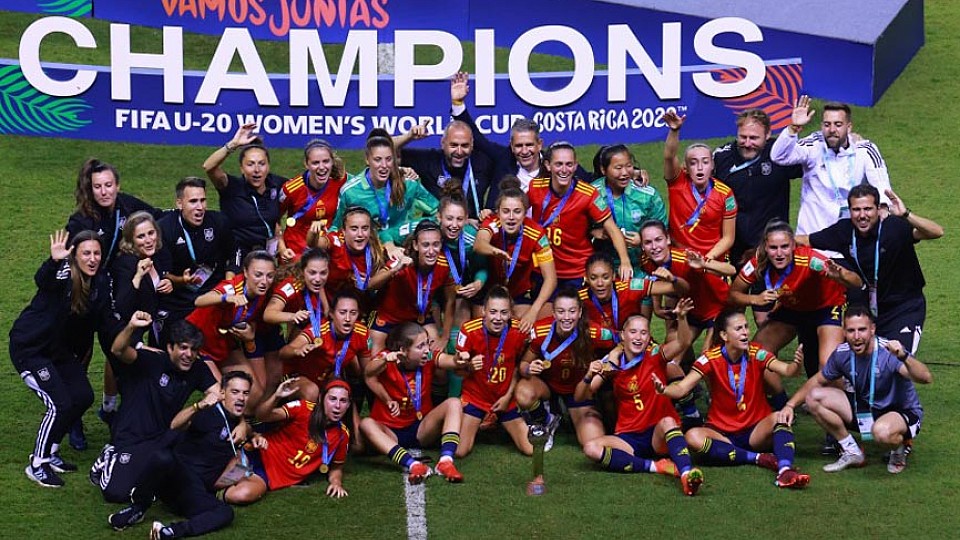 La Selección Sub-20 Femenina festeja el título de campeona del mundo en Costa Rica