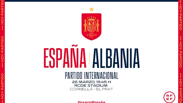 España y Albania se enfrentan en el RCDE Stadium