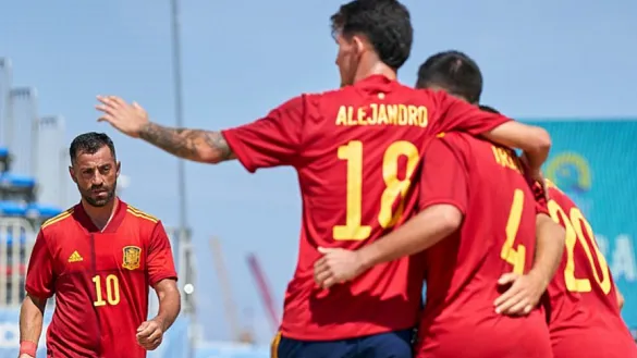 España vence a Alemania en Fútbol Playa