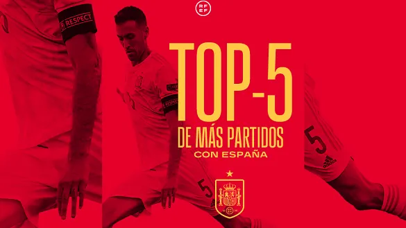Sergio Busquets amplía su leyenda hasta los 126 partidos con España
