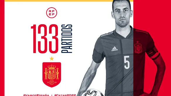 Sergio Busquets amplía su leyenda hasta los 133 partidos con España