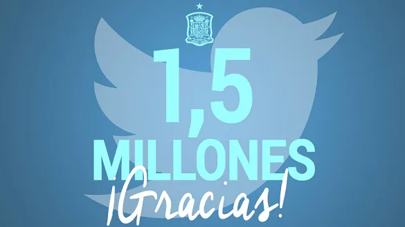 La cuenta de Twitter de la Selección alcanza el millón y medio de seguidores
