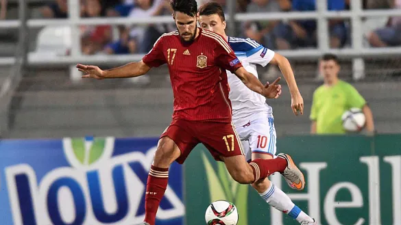 Alfonso Pedraza con la Selección española