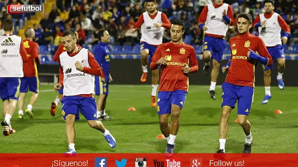 Thiago Alcántara durante un entrenamiento