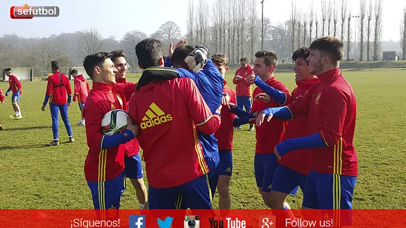 foto del entreno en Bruselas