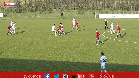 España durante el primer encuentro ante Israel