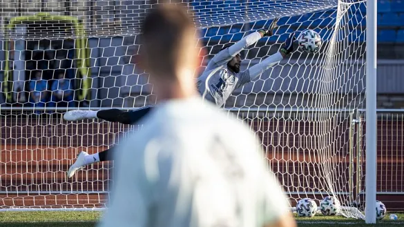 Momento del entrenamiento de España en San Petersburgo