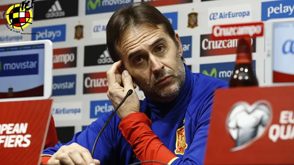 Julen Lopetegui compareció en rueda de prensa