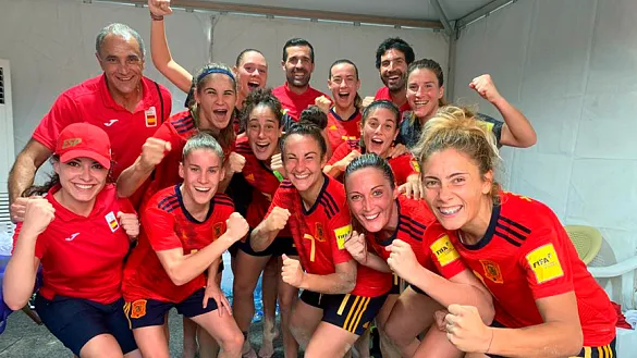 Las jugadoras celebran el pase a semifinales