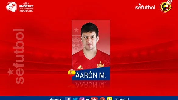 El defensa Aarón Martín Caricol debuta en una convocatoria de la Sub-21