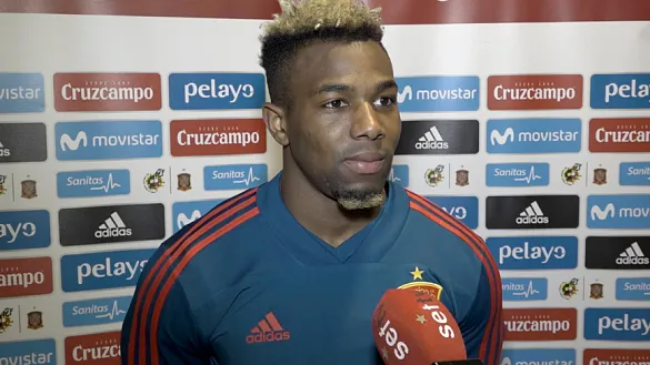 Adama Traoré durante la entrevista con SEFUTBOL en Ponferrada