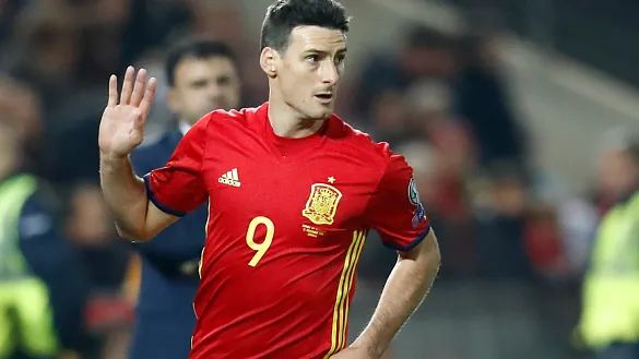 Aritz Aduriz en un momento del partido