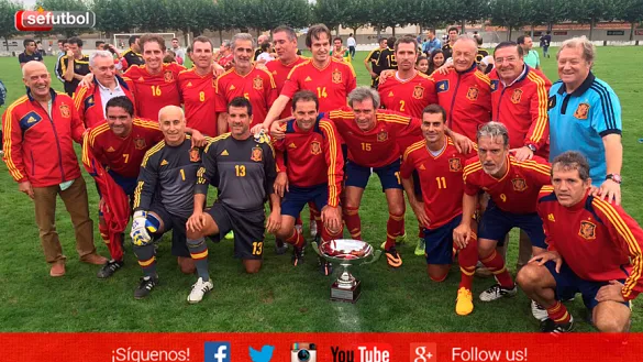 Las leyendas de la Selección posan en Navarra