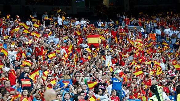 Afición de la selección española 