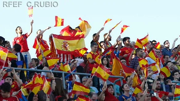 Afición española en Toulouse (Francia)