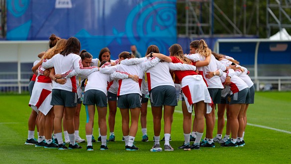La Selección española Sub-20 femenina se conjura antes de jugar contra Estados Unidos