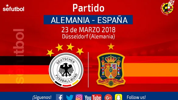 Alemania España disputarán amistoso en marzo de 2018