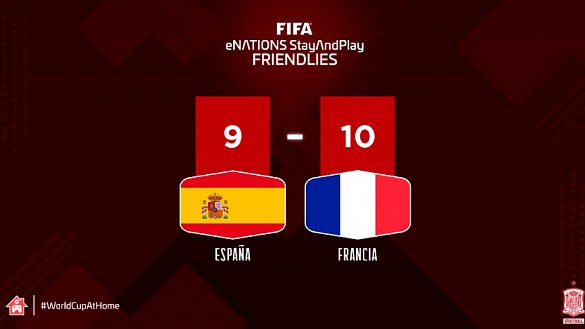 Francia se impone a España en el amistoso de eFootball