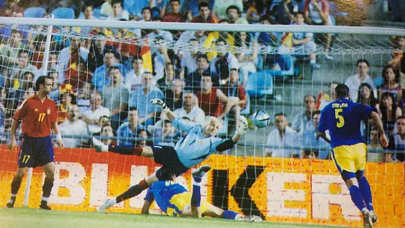 España, en Getafe, jugando ante Andorra en 2004