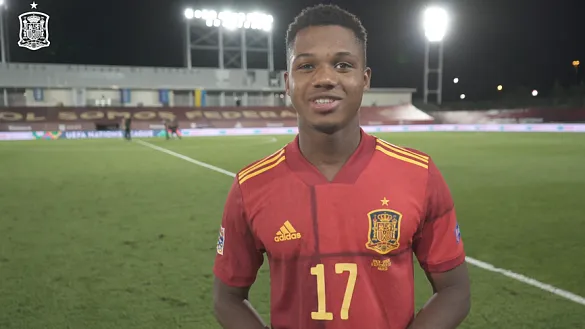 Ansu Fati: "Todos los compañeros me han dado confianza desde el primer día"