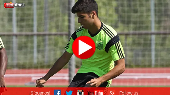 Marco Asensio, jugador de la Selección Española Sub-19