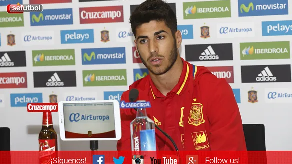 Marco Asensio atendió a los medios en rueda de prensa 