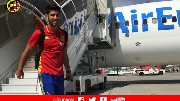 Marco Asensio con la Selección española