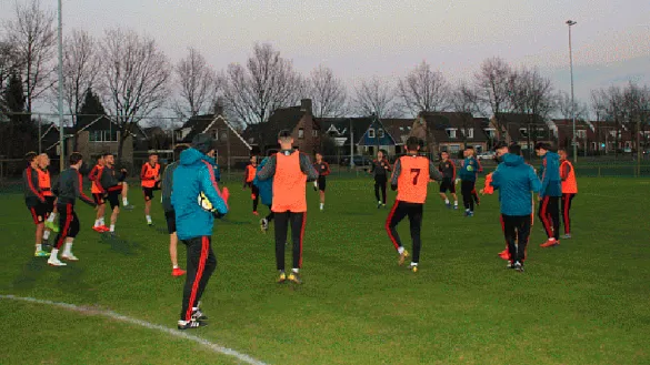 Primer entrenamiento de los Sub-19 en Assen