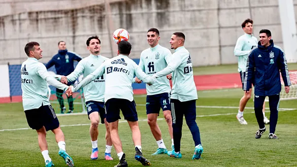 La Selección española se ejercita en la Ciudad del Fútbol
