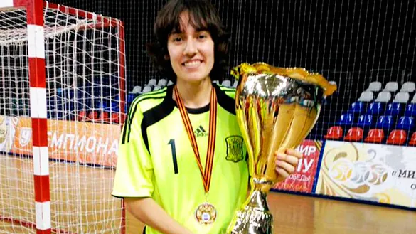 Belén de Uña, guardameta de la Selección Española Femenina de Fútbol Sala