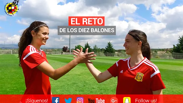 VÍDEO | La Sub-17 femenina se enfrenta al reto de los 10 balones ¿quién ganará?