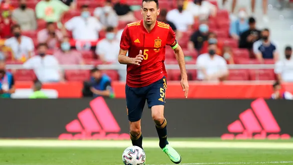 Sergio Busquets durante su último partido con la Selección española