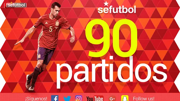 Sergio Busquets llega a los 90 partidos