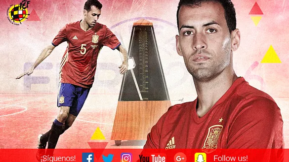 Busquets es el jugador que más pases completa en la fase de clasificación hacia Rusia 2018