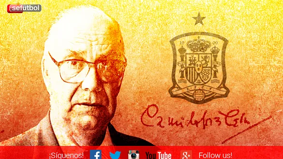 Camilo José Cela, premio Nobel de Literatura y gran aficionado de la Selección Española